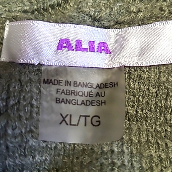Alia Green Knit Sweater XL - Picture 4 of 5